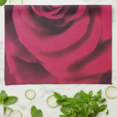 Big Red Rose Theedoek (Gevouwen)