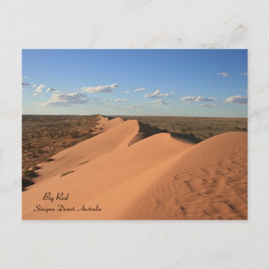 Big Red Sand Dune, Australië - Briefkaart (Voorkant)