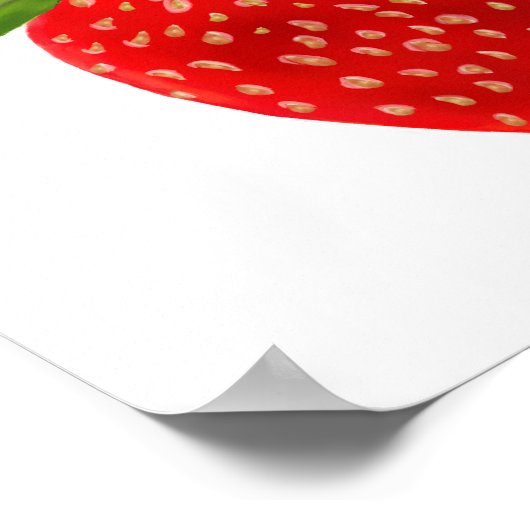 Big Red Strawberry Poster (Hoek)