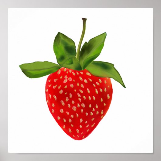 Big Red Strawberry Poster (Voorkant)