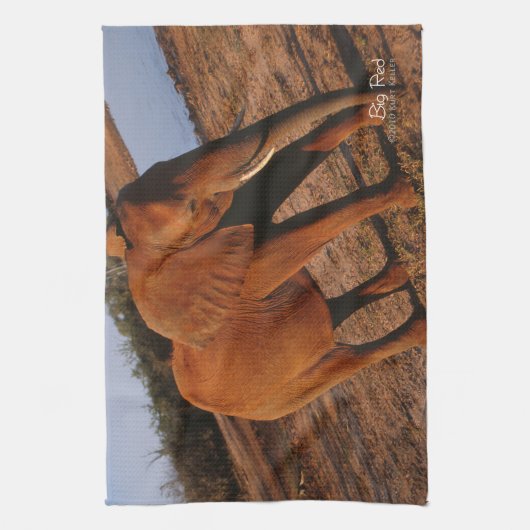 Big Red Theedoek (Verticaal)