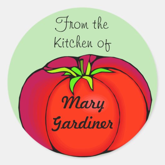 Big Red Tomato Canning Labels (Voorkant)