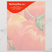 Big Red Tomato gepersonaliseerde voedselliefhebber Custom Briefhoofd (Voorkant)