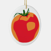 Big Red Tomato Keramisch Ornament (Rechts)