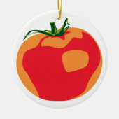 Big Red Tomato Keramisch Ornament (Voorkant)