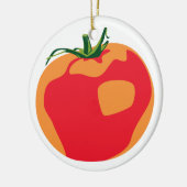 Big Red Tomato Keramisch Ornament (Links)