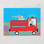 Big Red Truck Briefkaart (Voorkant)