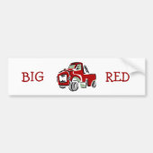 Big Red Truck Bumpersticker (Voorkant)