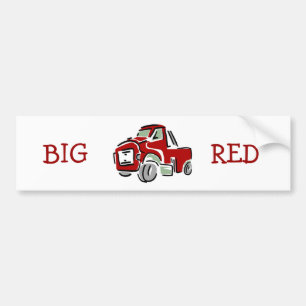 Big Red Truck Bumpersticker
