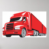 Big Red Truck Poster (Voorkant)
