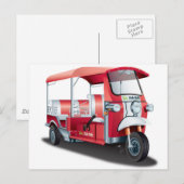 Big Red Tuk Tuk! Briefkaart (Voorkant / Achterkant)