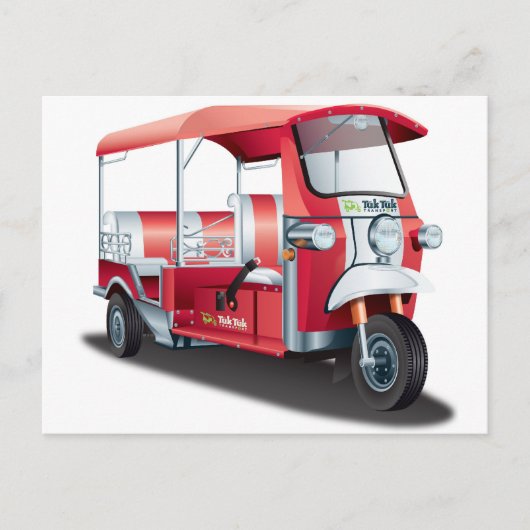 Big Red Tuk Tuk! Briefkaart (Voorkant)