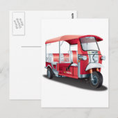 Big Red Tuk Tuk! Briefkaart (Voorkant / Achterkant)
