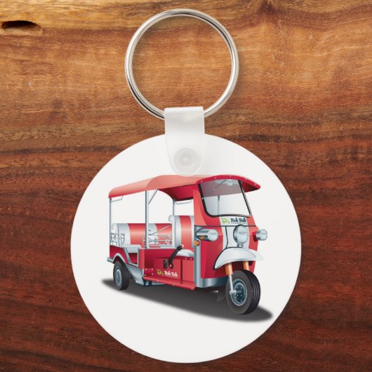 Big Red Tuk Tuk! Sleutelhanger (Voorkant)