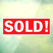 Big Red VERKOCHT! Aanmelden Venster vastklikken Raamsticker (Vel 3)