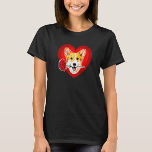 Big Red Welsh Corgis Mouth Roos Corgi Mom Dad Kaar T-shirt