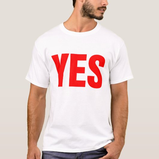 Big Red YES T-shirt (Voorkant)