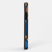 Big Retro Polka Dots | Oranje blauw Case-Mate iPhone Case (Achterkant/rechts)