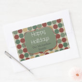 Big Retro Stippen kerstfeestdag Stickers (Envelop)