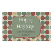 Big Retro Stippen kerstfeestdag Stickers