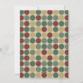 Big Retro Stippen Photo Holiday Kaart (Achterkant)