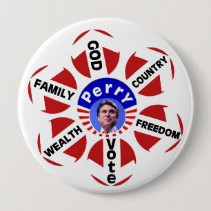 Big Rick Perry voor de knop President Ronde Button 4,0 Cm