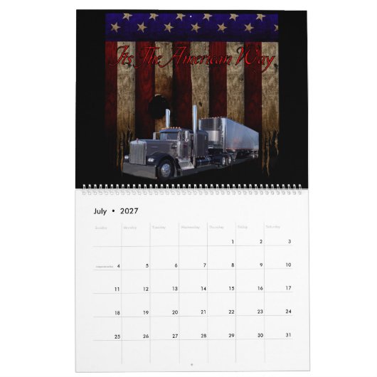 Big Rig Calendar Kalender (Jul 2027)
