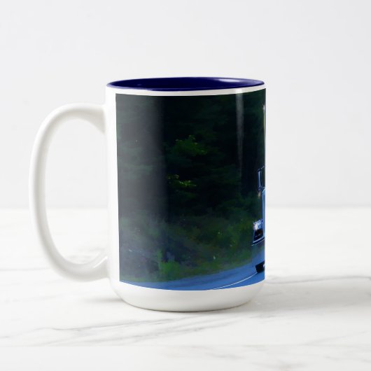 Big Rig Cargo Truck Coffee Mok (Links)