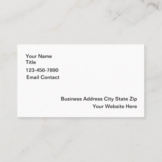 Big Rig Construction Rental Service Visitekaartje (Achterkant)