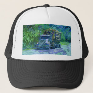 Big Rig Logging Truck Drift Trucker Hat Series Trucker Pet