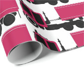 Big Rig Red en Black 18 Wheeler Dry Van Gift Wrap Cadeaupapier (Rol Hoek)