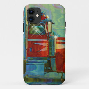 Big Rig Red Freight Truck Driver's iPhone 5 Hoesje