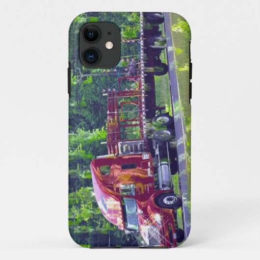 Big Rig Red Truck Trucker's iPhone 5 Hoesje (Achterkant)