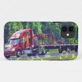 Big Rig Red Truck Trucker's iPhone 5 Hoesje (Achterkant (horizontaal))