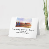 Big Rig Road-liner Truck-lover Birthday Kaart (Achterkant)