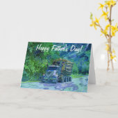 Big Rig Road-liner Truck-lover Birthday Kaart (Gele Bloem)