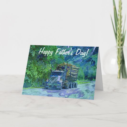 Big Rig Road-liner Truck-lover Birthday Kaart (Voorkant)
