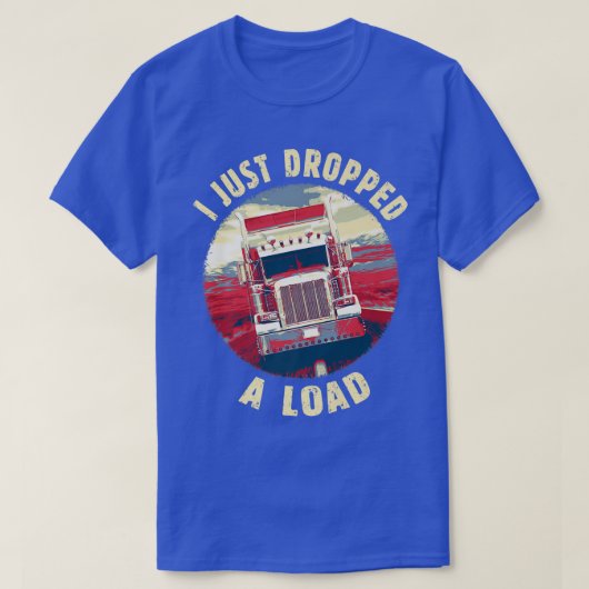  Big Rig Semi Trailer Truck Funny Tr T-shirt (Design voorkant)