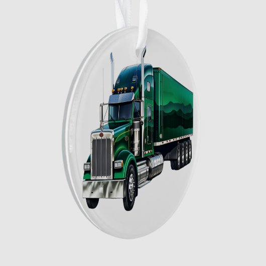 Big Rig Semi Truck Ornament (voorkant)
