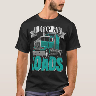 Big Rig SemiTrailer Truck Driver body spiritueel T-shirt