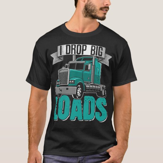 Big Rig SemiTrailer Truck Driver body spiritueel T-shirt (Voorkant)