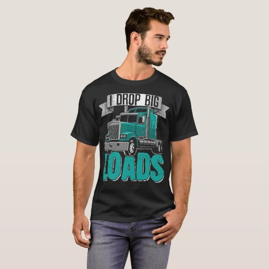 Big Rig SemiTrailer Truck Driver body spiritueel T-shirt (Voorkant volledig)