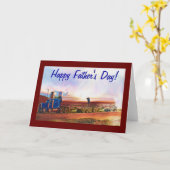 Big Rig Tanker Truck-lover Happy Vaderdag Kaart (Gele Bloem)