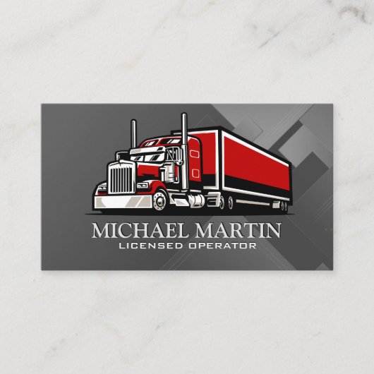 Big Rig Truck | Licensed Operator  Visitekaartje (Voorkant)