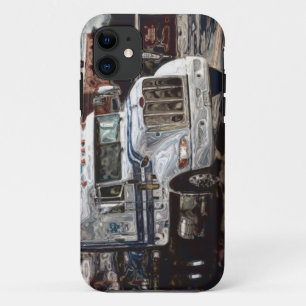 Big Rig Truck White Truck iPhone 5 Hoesje