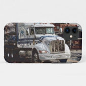 Big Rig Truck White Truck iPhone 5 Hoesje (Achterkant (horizontaal))