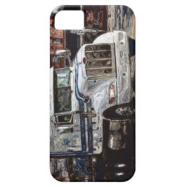 Big Rig Truck White Truck iPhone 5 Hoesje