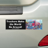 Big Rig Truckers Freightliner Bumpersticker (Op auto)