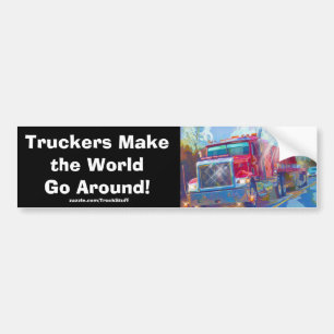 Big Rig Truckers Freightliner Bumpersticker