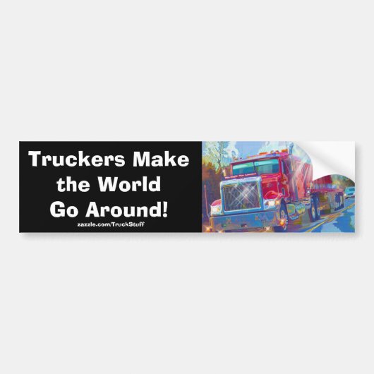Big Rig Truckers Freightliner Bumpersticker (Voorkant)